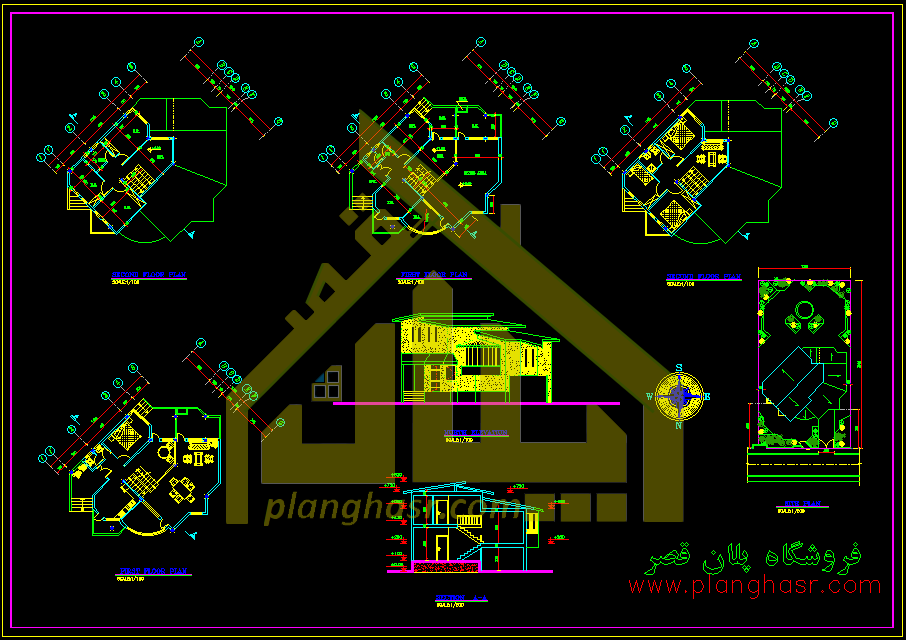 نقشه ی ویلایی 190 متری دوبلکس 12*10
