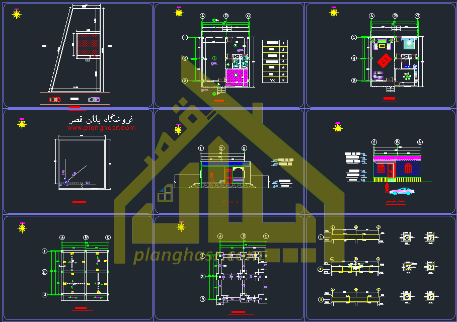 نقشه خانه ۷۰ متری یک خوابه