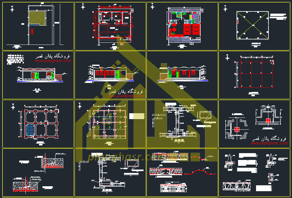 نقشه خانه 12.5*10 متر یک طبقه ویلایی روستایی
