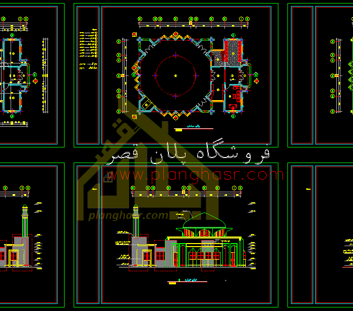 نقشه مسجد 300 متری