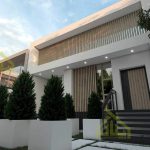 نقشه ویلای مدرن یک طبقه 135 متری