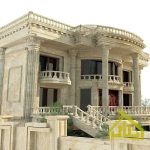 نقشه ویلایی فوق لاکچری تریبلکس با نما کلاسیک