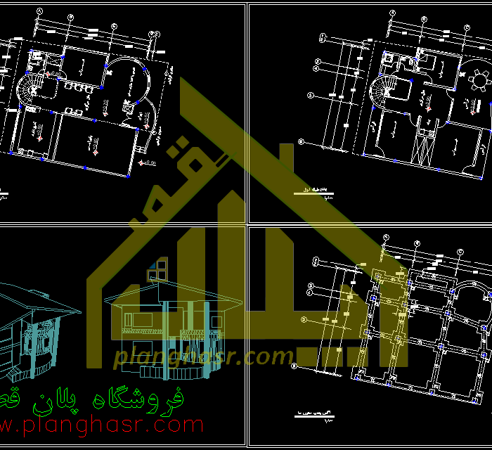 بهترین نقشه ویلا دوبلکس 240 متری مدرن