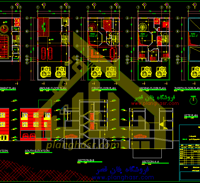 نقشه خانه ویلایی 10 در 14 دوبلکس