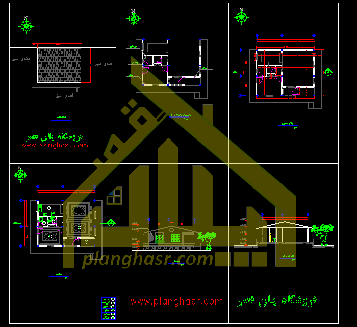 نقشه خانه ویلایی 8 در 10 شرقی