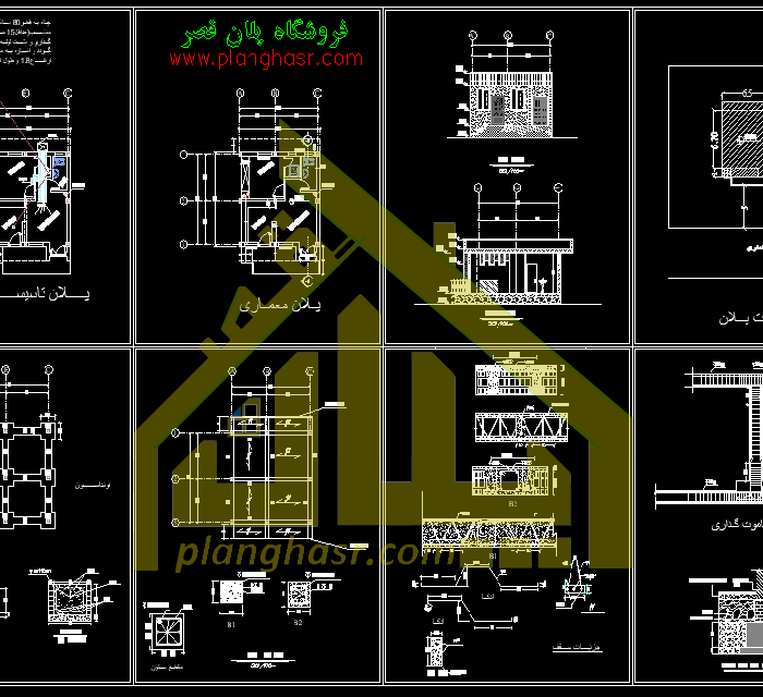 نقشه خانه باغ 40 متری