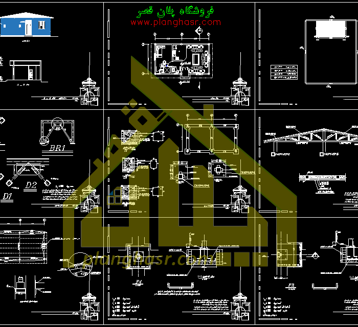 نقشه ویلا مدرن 10 در 6 