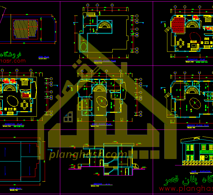 نقشه ی ویلای 400 متری دوبلکس