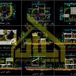 نقشه ویلا دوبلکس 120 متری