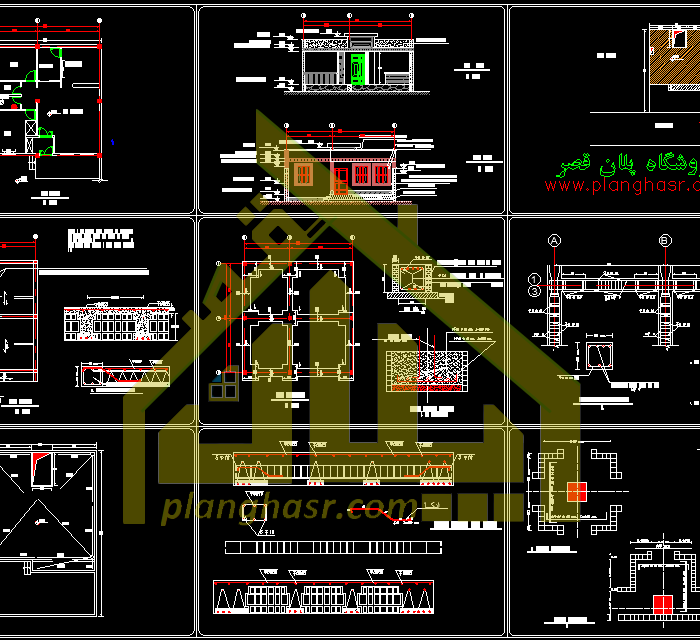 نقشه ی خانه ویلایی 100 متری