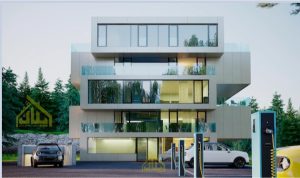 طراحی نقشه ویلای فورلکس Villa fourlex map