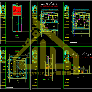 نقشه ویلای دوبلکس 400 متری