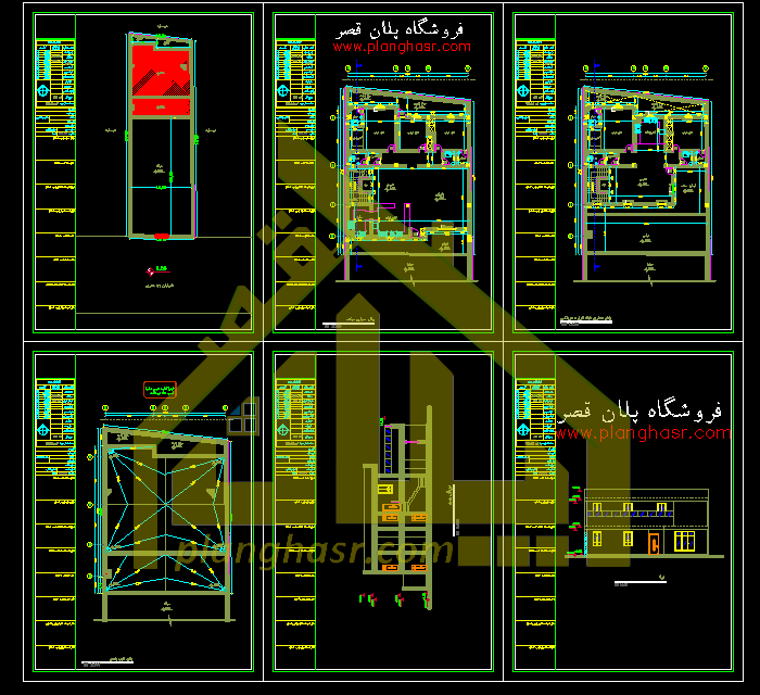 نقشه ویلای دوبلکس 400 متری