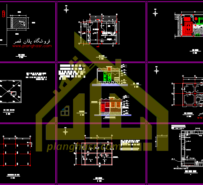 نقشه خانه 60 متری 7*8.50