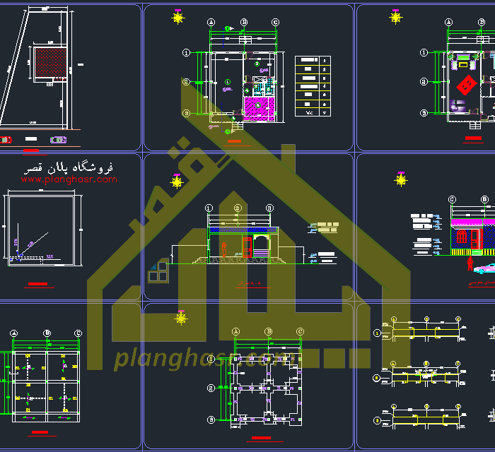 نقشه خانه ۷۰ متری یک خوابه