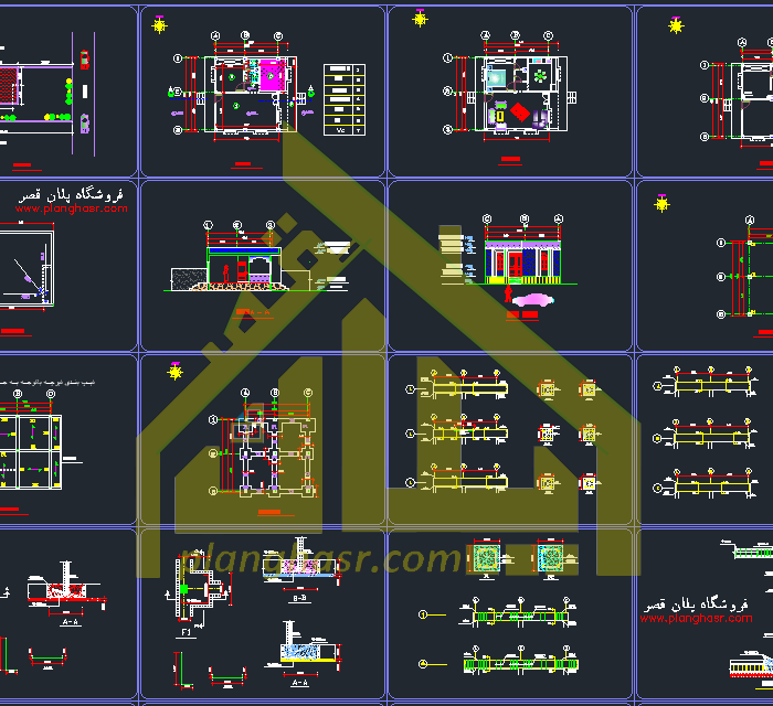 نقشه خانه 65 متری