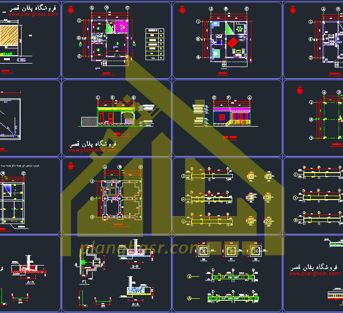 نقشه خونه 90 متری روستایی شیک