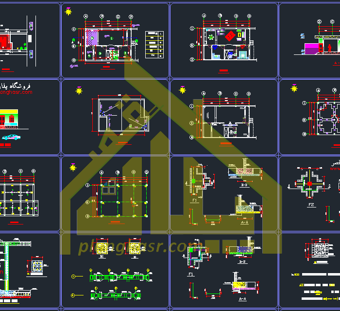 نقشه خانه 90 متری شیک