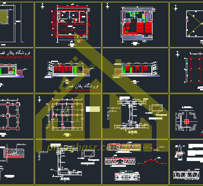 نقشه خانه 12.5*10 متر یک طبقه ویلایی روستایی