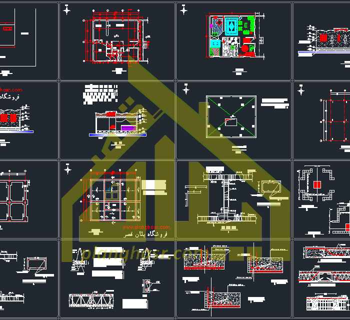نقشه خانه 11 در 10 یک طبقه ویلایی 110 متری