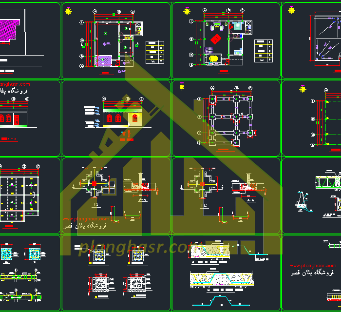نقشه خانه 11*9.6 یک طبقه 110 متری