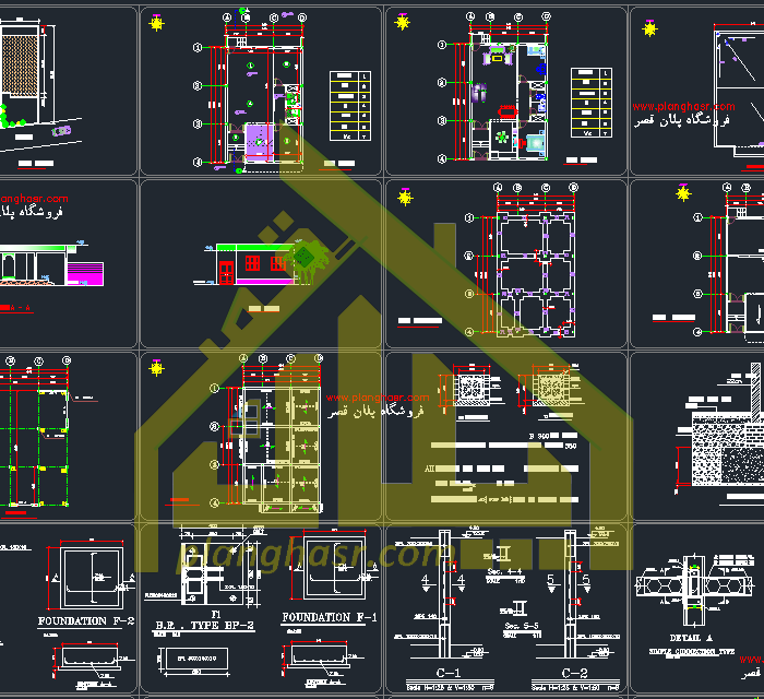 نقشه خانه 8.5 در 12.8