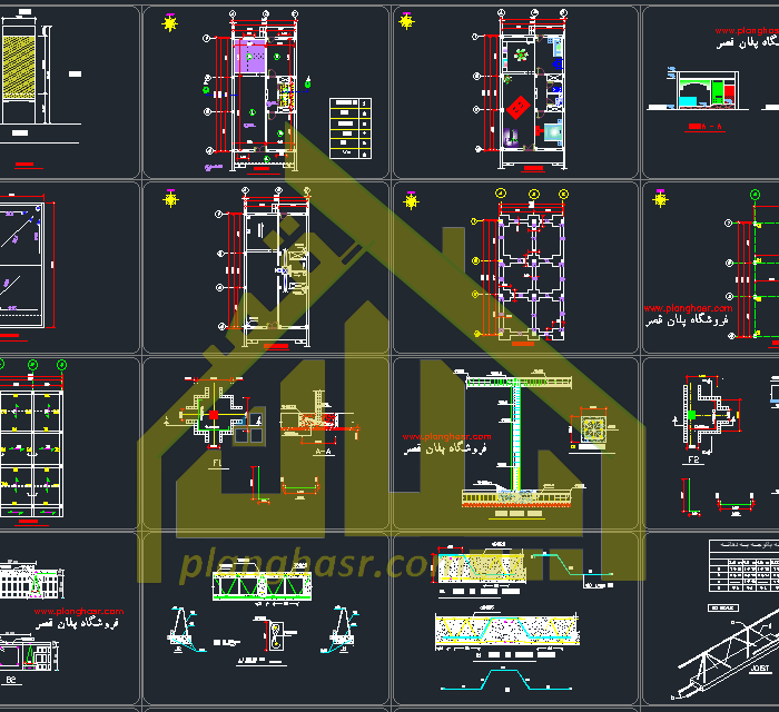 نقشه خانه 12.5*7 اتوبوسی یک طبقه