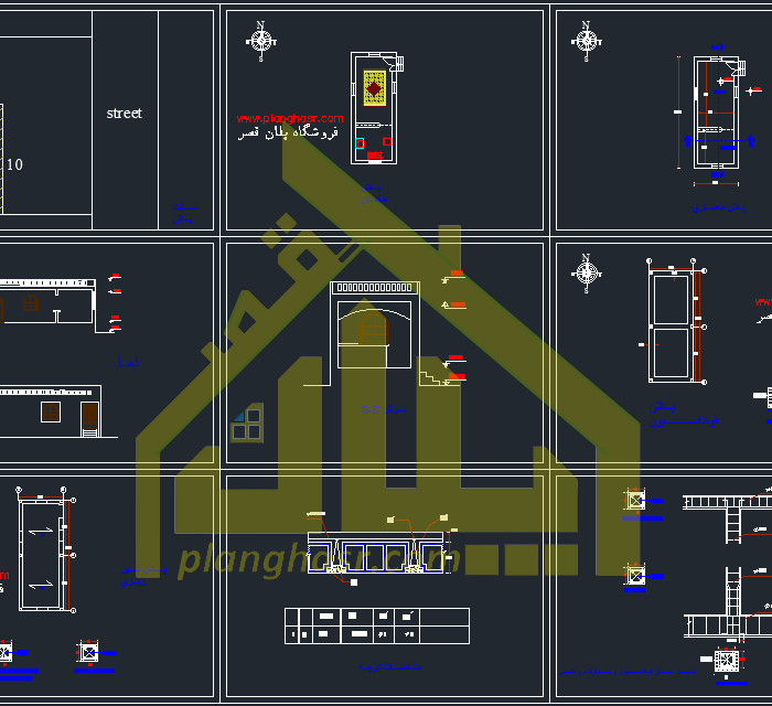 نقشه خانه کوچک 40 متری