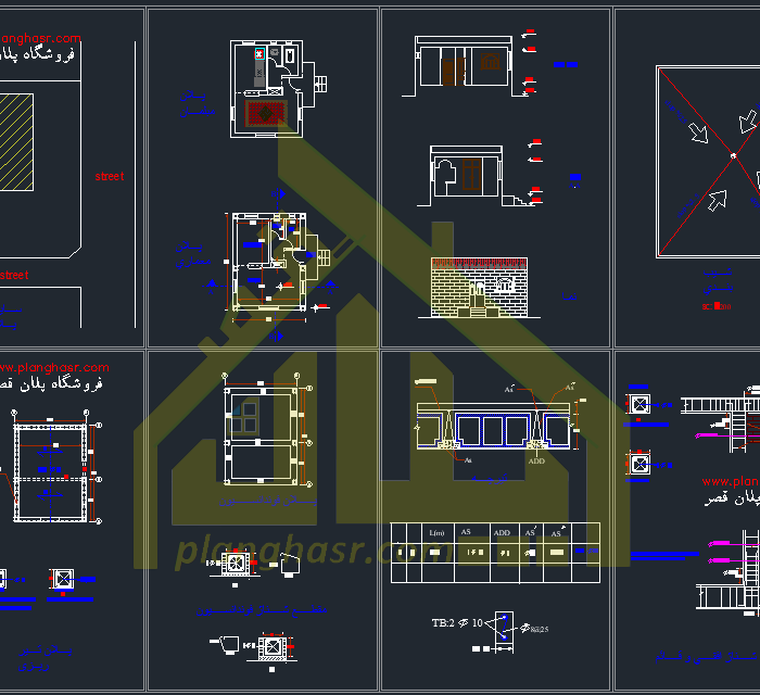 نقشه خانه کوچک 43 متری