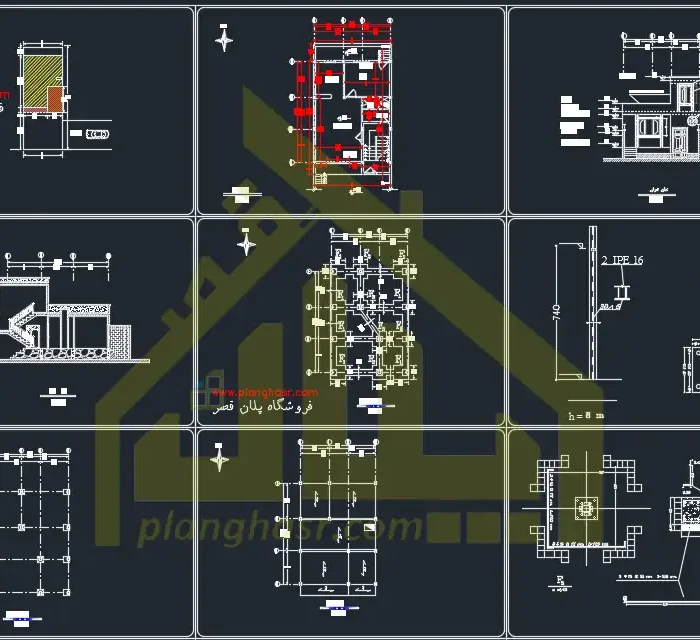 نقشه خانه ویلایی ۶۵ متری